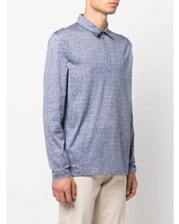 hellblauer Polo Pullover von Canali