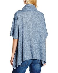 hellblauer Poncho von Fransa