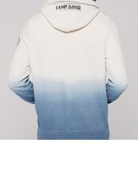 hellblauer Mit Batikmuster Pullover mit einem Kapuze von Camp David