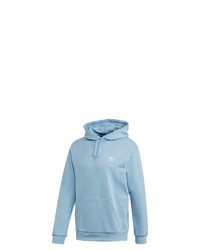 hellblauer Pullover mit einem Kapuze von adidas Originals