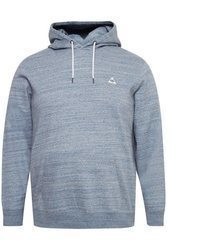hellblauer Pullover mit einem Kapuze von BLEND