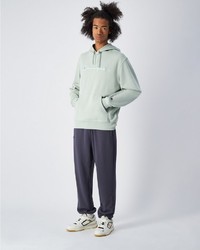 hellblauer Pullover mit einem Kapuze von Champion
