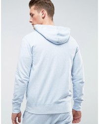 hellblauer Pullover mit einem Kapuze von Converse