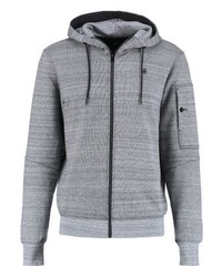hellblauer Pullover mit einem Kapuze