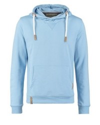 hellblauer Pullover mit einem Kapuze von INDICODE JEANS