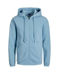 hellblauer Pullover mit einem Kapuze von Jack & Jones