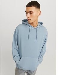 hellblauer Pullover mit einem Kapuze von Jack & Jones