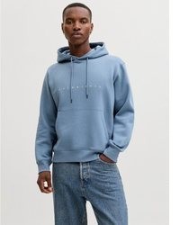 hellblauer Pullover mit einem Kapuze von Jack & Jones
