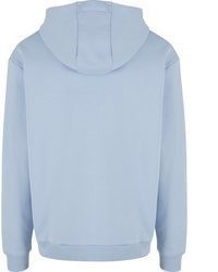 hellblauer Pullover mit einem Kapuze von karl kani