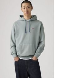hellblauer Pullover mit einem Kapuze von Levi's