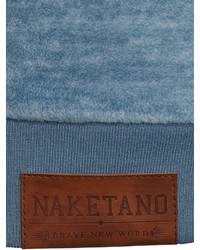 hellblauer Pullover mit einem Kapuze von Naketano