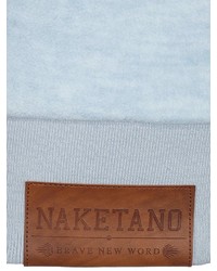 hellblauer Pullover mit einem Kapuze von Naketano