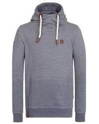 hellblauer Pullover mit einem Kapuze von Naketano