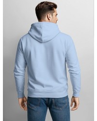 hellblauer Pullover mit einem Kapuze von Neverless