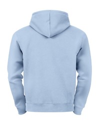 hellblauer Pullover mit einem Kapuze von Neverless
