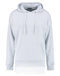 hellblauer Pullover mit einem Kapuze von New Look