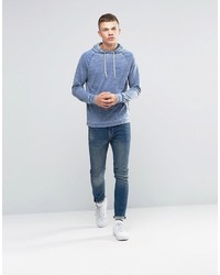 hellblauer Pullover mit einem Kapuze von Bench