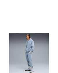 hellblauer Pullover mit einem Kapuze von Puma