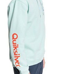 hellblauer Pullover mit einem Kapuze von Quiksilver