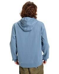 hellblauer Pullover mit einem Kapuze von Quiksilver