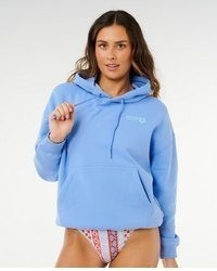 hellblauer Pullover mit einem Kapuze von Rip Curl