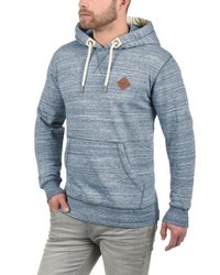 hellblauer Pullover mit einem Kapuze von Solid