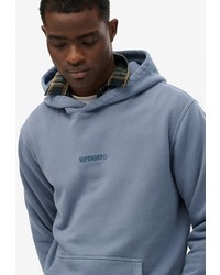 hellblauer Pullover mit einem Kapuze von Superdry