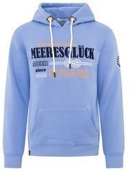 hellblauer Pullover mit einem Kapuze von zwillingsherz