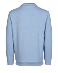 hellblauer Pullover mit einem Reißverschluss am Kragen von Bexleys man