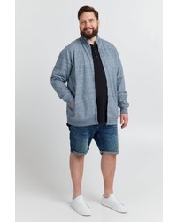 hellblauer Pullover mit einem Reißverschluß von BLEND