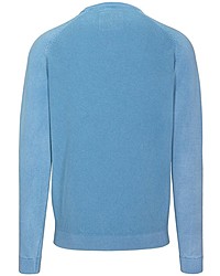 hellblauer Pullover mit einem Rundhalsausschnitt von BASEFIELD