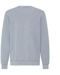 hellblauer Pullover mit einem Rundhalsausschnitt von BLEND