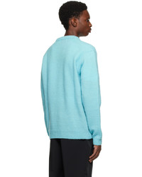 hellblauer Pullover mit einem Rundhalsausschnitt von Solid Homme