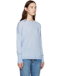 hellblauer Pullover mit einem Rundhalsausschnitt von Acne Studios