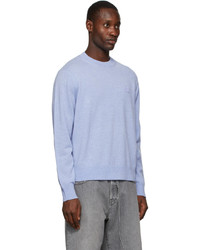 hellblauer Pullover mit einem Rundhalsausschnitt von Acne Studios