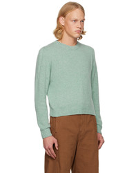 hellblauer Pullover mit einem Rundhalsausschnitt von The Elder Statesman