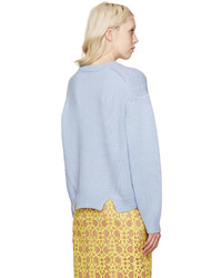 hellblauer Pullover mit einem Rundhalsausschnitt von Acne Studios