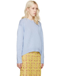 hellblauer Pullover mit einem Rundhalsausschnitt von Acne Studios