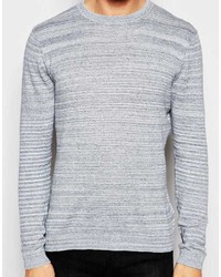 hellblauer Pullover mit einem Rundhalsausschnitt von Asos