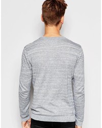 hellblauer Pullover mit einem Rundhalsausschnitt von Asos