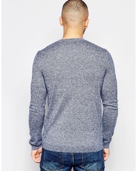 hellblauer Pullover mit einem Rundhalsausschnitt von Asos