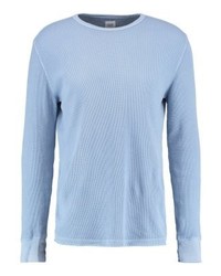 hellblauer Pullover mit einem Rundhalsausschnitt von Gap