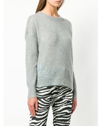 hellblauer Pullover mit einem Rundhalsausschnitt von Isabel Marant Etoile