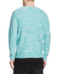 hellblauer Pullover mit einem Rundhalsausschnitt von Jack & Jones