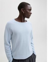 hellblauer Pullover mit einem Rundhalsausschnitt von Jack & Jones