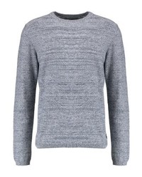 hellblauer Pullover mit einem Rundhalsausschnitt von Jack & Jones