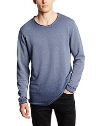 hellblauer Pullover mit einem Rundhalsausschnitt von JACK & JONES VINTAGE