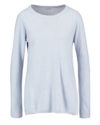 hellblauer Pullover mit einem Rundhalsausschnitt von Jdy