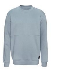 hellblauer Pullover mit einem Rundhalsausschnitt von John Devin