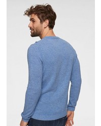 hellblauer Pullover mit einem Rundhalsausschnitt von Joop Jeans